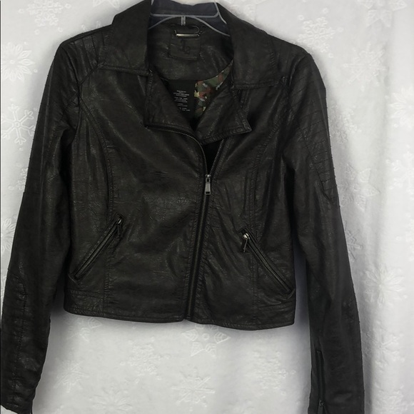 L2 Faux Leather Jacket Size M - Picture 1 of 8
